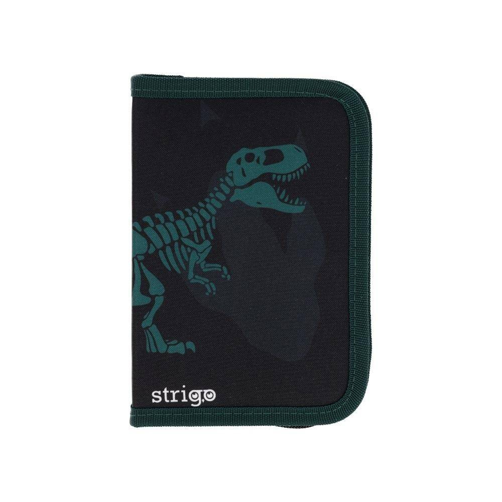 Piórnik szkolny z dwiema klapami Dinozaur STRIGO