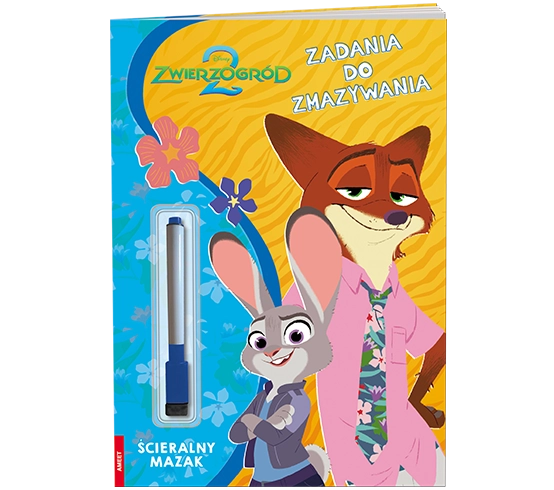 Disney Zwierzogród 2 Zadania do zmazywania PTC-9115, Opracowanie zbiorowe