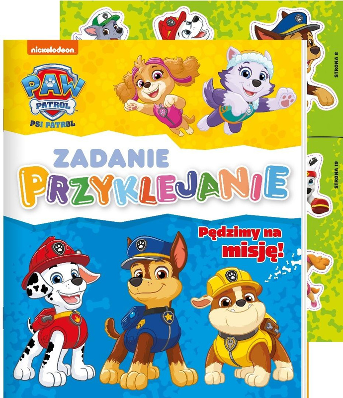 Psi Patrol. Zadanie przyklejanie. Pędzimy na misję, praca zbiorowa