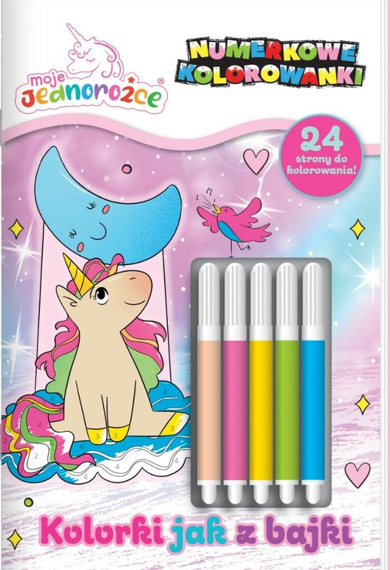 Moje Jednorożce. Numerkowe kolorowanki, praca zbiorowa
