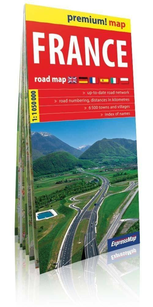 Premium!map Francja 1:1 050 000 mapa w.2019 - praca zbiorowa