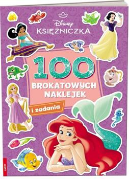 Disney Księżniczka. 100 brokatowych naklejek, praca zbiorowa