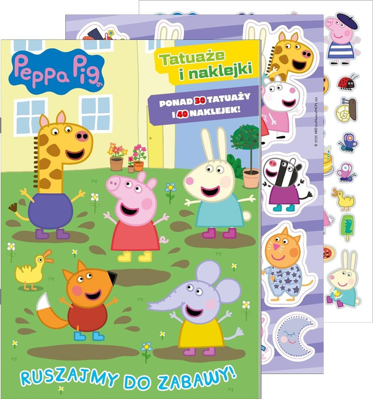 Świnka Peppa. Tatuaże i naklejki. Ruszajmy do..., praca zbiorowa