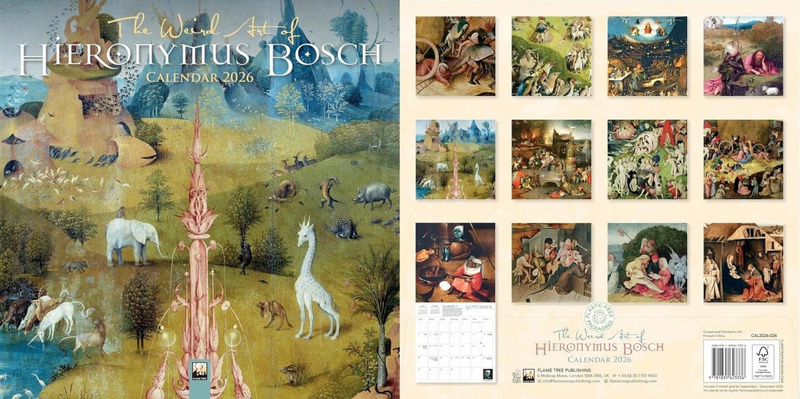 Kalendarz 2026 ścienny kwadrat Hieronymus Bosch