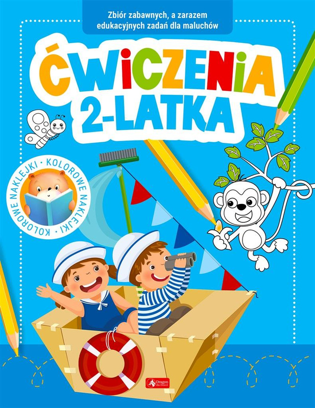 Ćwiczenia 2-latka z naklejkami, praca zbiorowa