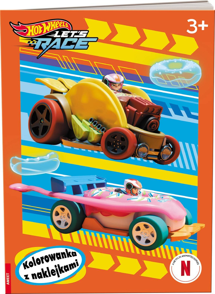 Hot Wheels Let's Race kolorowanka z naklejkami NA-1601, Opracowanie zbiorowe