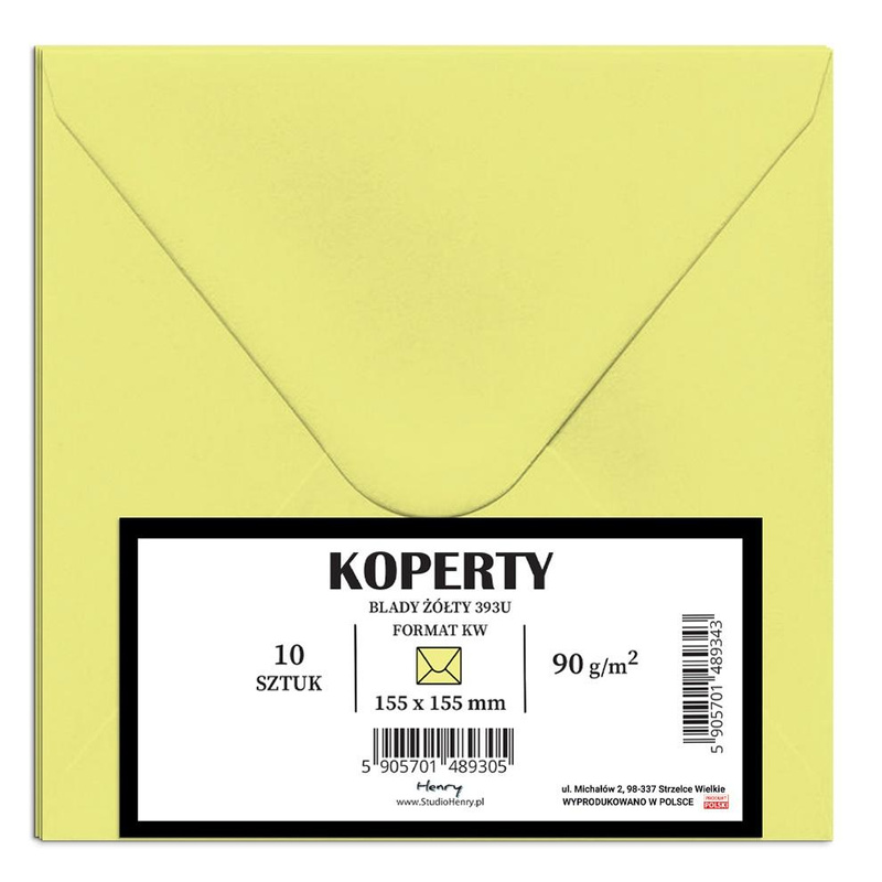 Koperty KW blady żółty 10szt