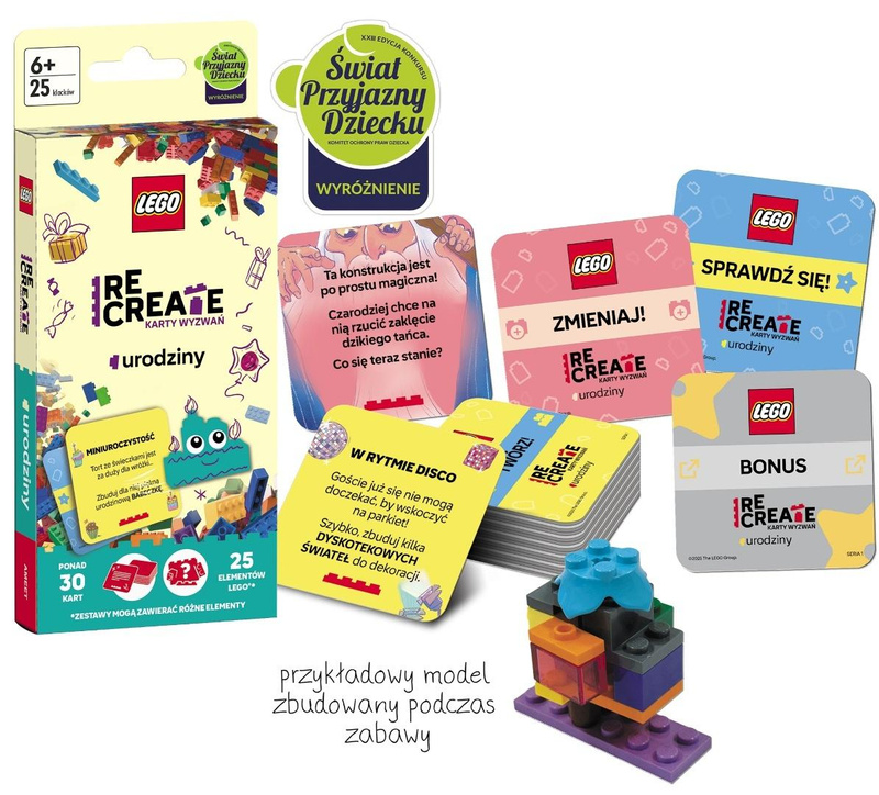 Lego Recreate. Karty wyzwań. Urodziny, Ameet Studio