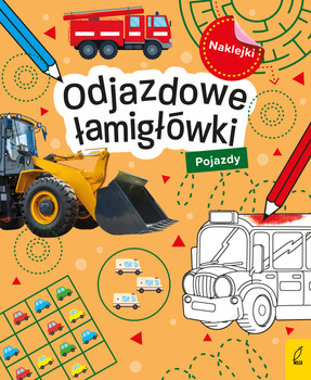 Odjazdowe łamigłówki z naklejkami. Pojazdy,