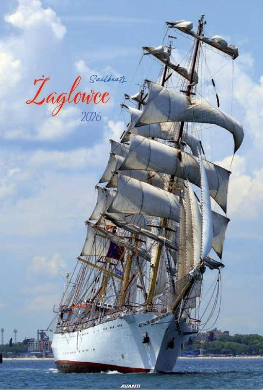 Kalendarz 2026 ścienny A3 Żaglowce