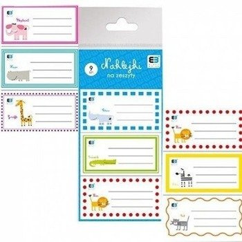 Naklejki na zeszyty B&B Kids 9 naklejek