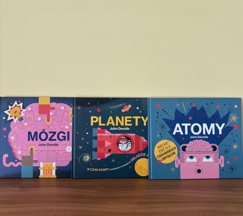 PAKIET Atomy, Planety, Mózgi, John Devolle