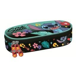 Piórnik saszetka z wewnętrzną klapką Stitch mint