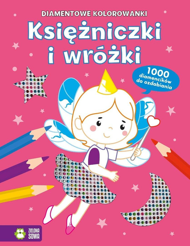 Diamentowe kolorowanki. Księżniczki i wróżki, Maria Treter
