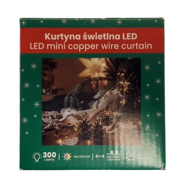 Kurtyna świetlna LED multikolor 6,8m