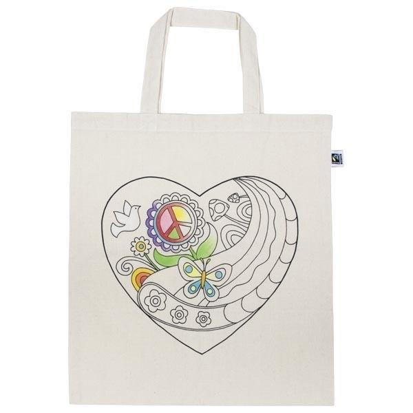 Bawełniana torba z motywem serca