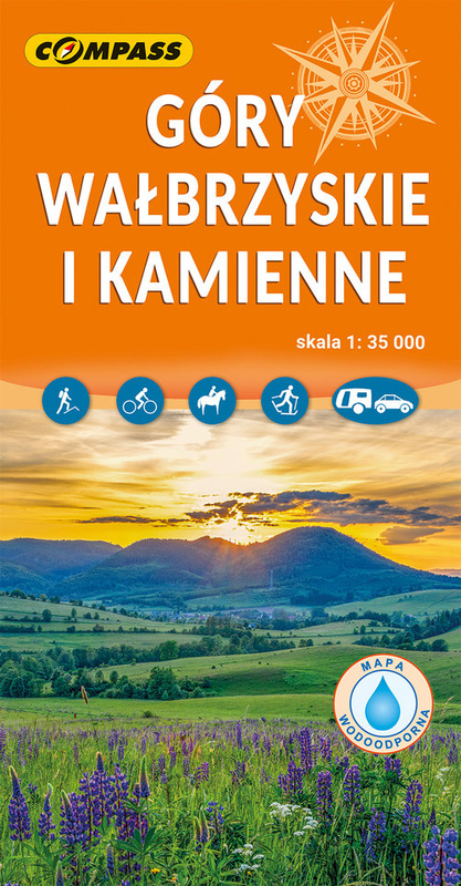 Góry Wałbrzyskie i Kamienne - mapa laminowana, praca zbiorowa