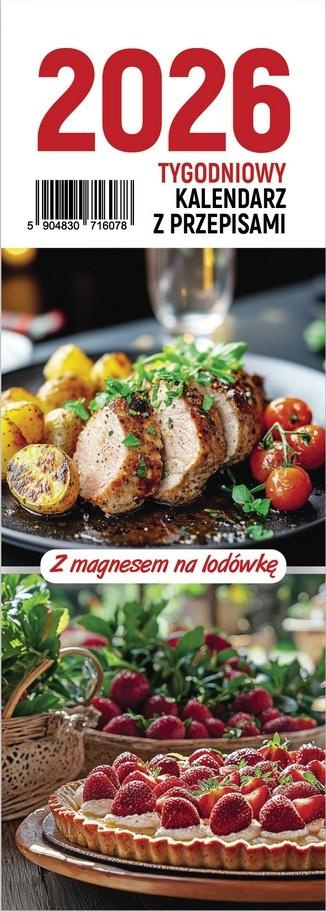Kalendarz 2026 na lodówkę tygodniowy z przepisami