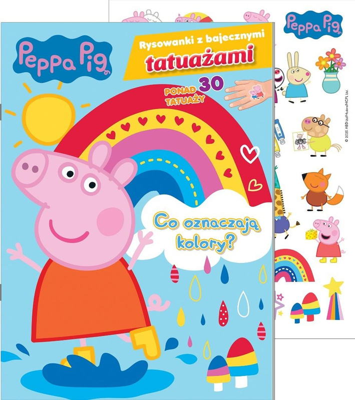 Świnka Peppa. Rysowanki z bajecznymi tatuażami, praca zbiorowa