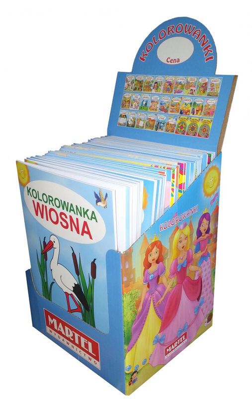 60 kolorowanek A4 - displey, praca zbiorowa