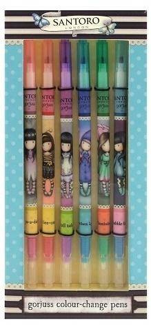 Zestaw 6 magicznych flamastrów zmieniających kolor