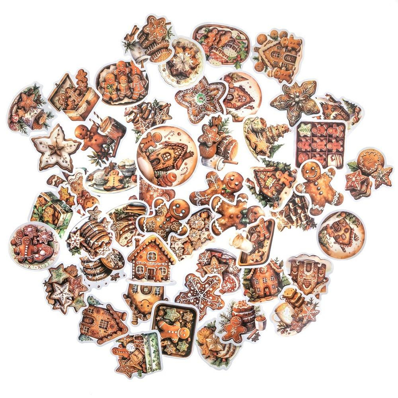 Naklejki winylowe Boże Narodzenie 4-6cm 50szt