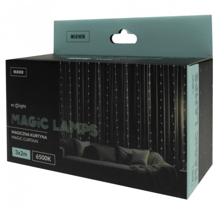 Magiczna kurtyna 400led 3mx2m 6500K,DC5V