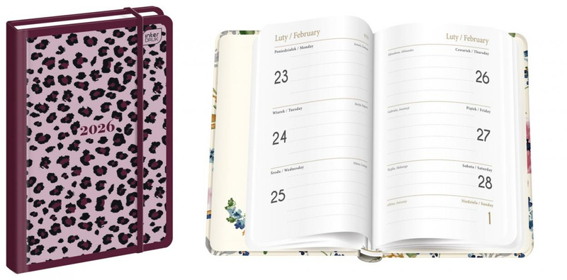 Kalendarz 2026 książkowy A6/192K Mat+UV Pattern