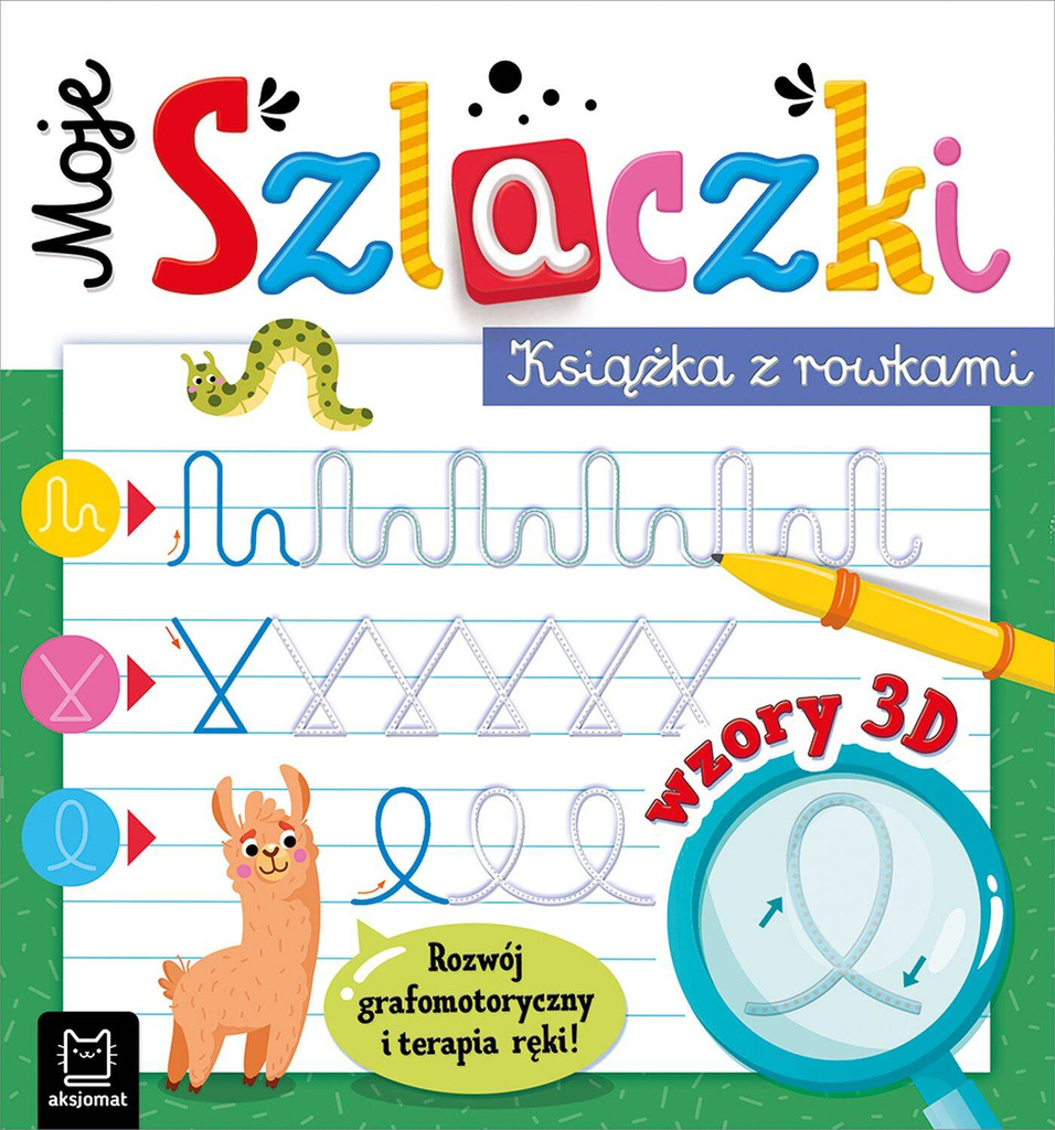 Moje szlaczki. Książka z rowkami. Wzory 3D, Anna Podgórska