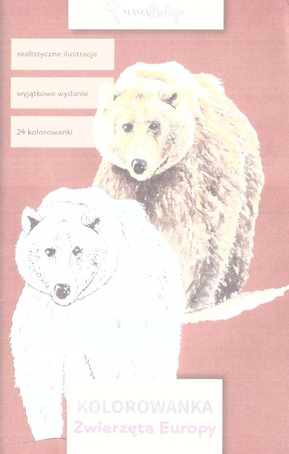 Kolorowanka. Zwierzęta Europy, praca zbiorowa