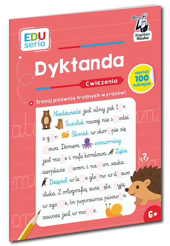 Dyktanda. Ćwiczenia. Kapitan Nauka. EDUseria, Irena Zarzycka