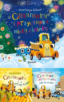 Ciężarówka i przyczepka wiozą choinkę Pakiet 3