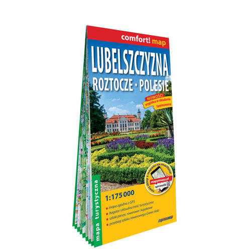 Lubelszczyzna. Roztocze, Polesie; laminowana mapa turystyczna 1:175 000