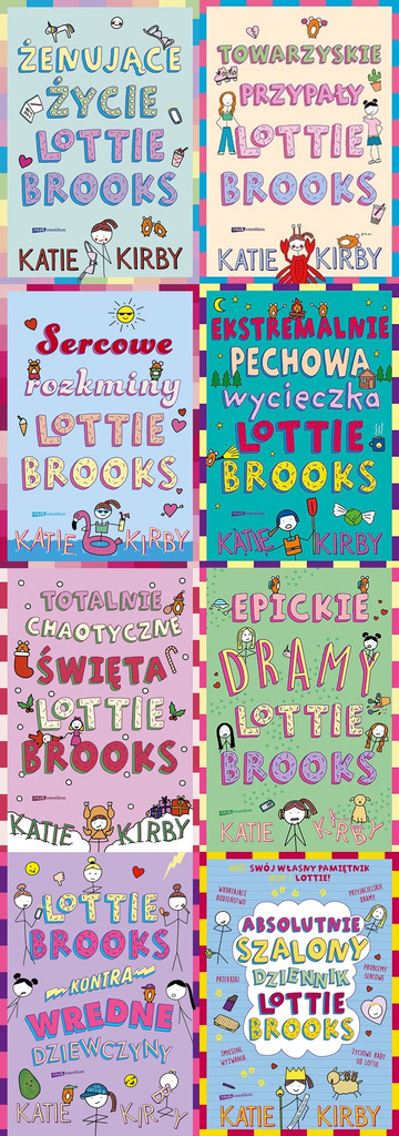 Żenujące życie Lottie Brooks. Tom 1-8, Katie Kirby