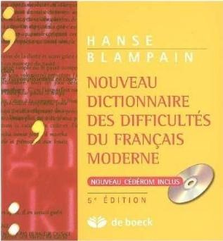 Nouveau Dictionnaire des difficultes du Francais, Joseph Hanse