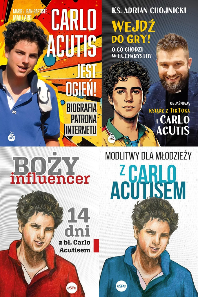 Carlo Acutis PAKIET 4 książek