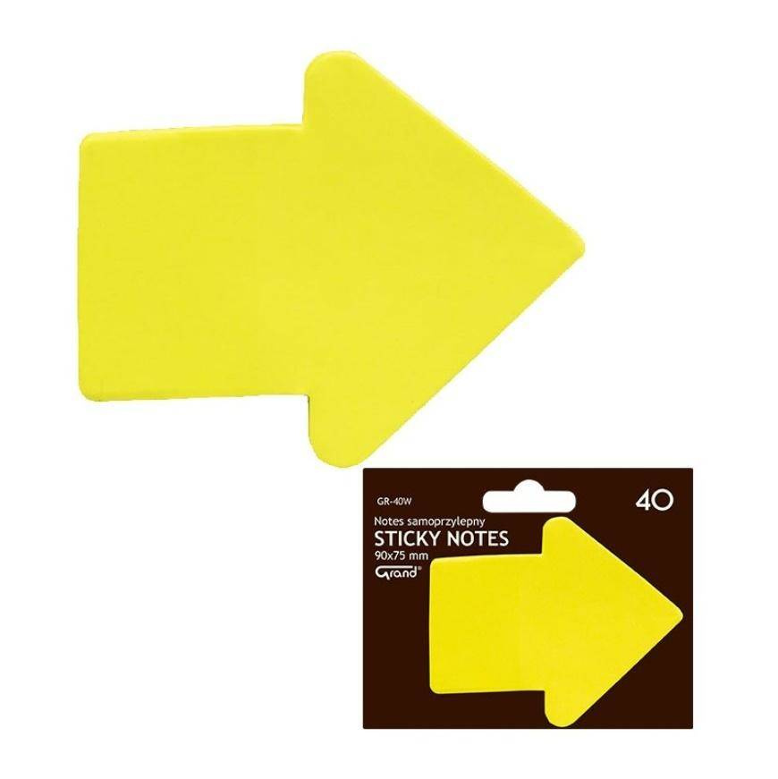 Notes samoprzylepny GR-40W strzałka GRAND
