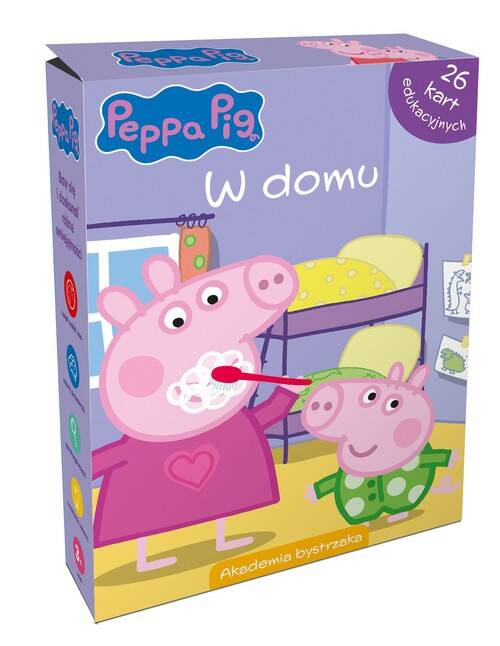 Świnka Peppa. W domu. Karty edukacyjne w pudełku, Kiersnowska Monika