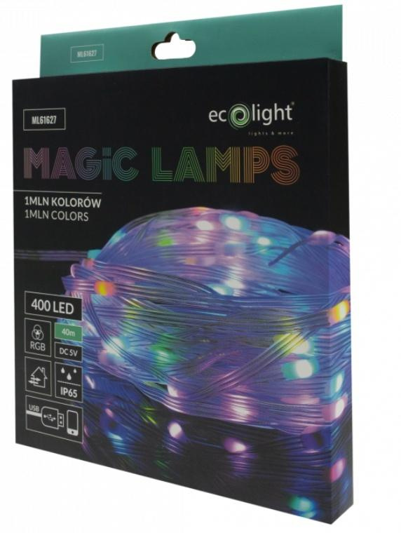 Magiczne lampki 400led 1mln kolorów 40m DC5V