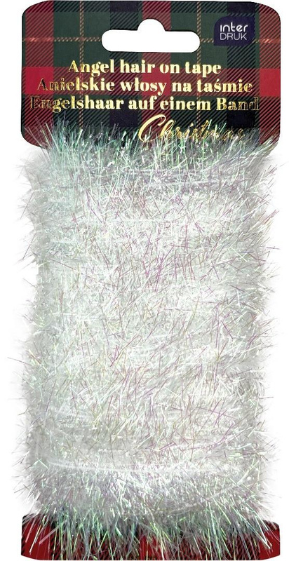 Anielskie włosy na taśmie White 20m Christmas