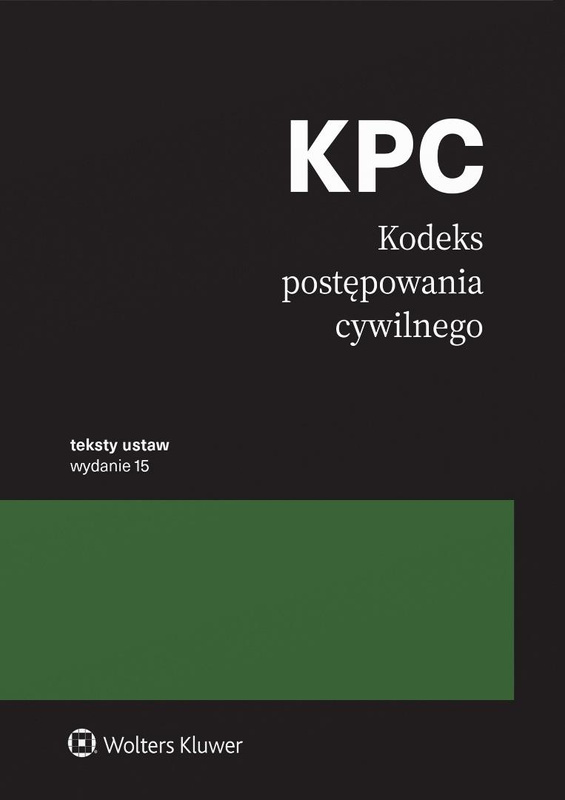 Kodeks postępowania cywilnego. Przepisy w.15, praca zbiorowa