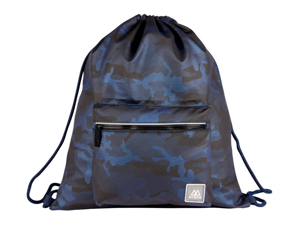 Worek na plecy zewnętrzna kieszen Glam Moro nieb.