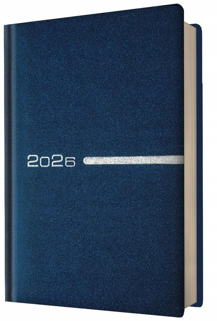 Kalendarz 2026 A5 dzienny kieszonka niebieski