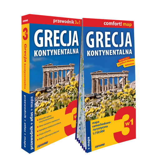 Grecja kontynentalna 3w1: przewodnik + atlas + mapa, Jabłoński Piotr