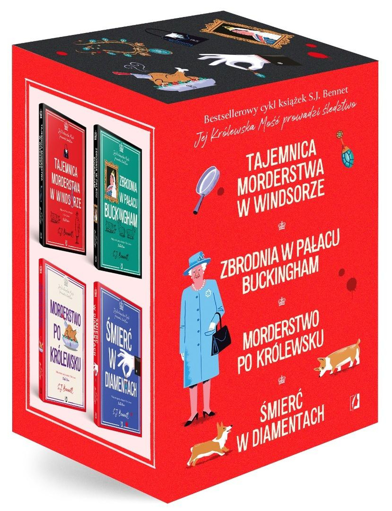 Pakiet Tajemnica morderstwa w Windsorze / Zbrodnia w pałacu Buckingham / Morderstwo po królewsku / Śmierć w diamentach, SJ Bennett