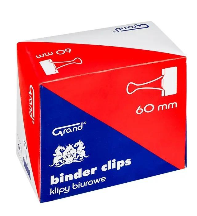 Klipy biurowe 60mm 6szt GRAND