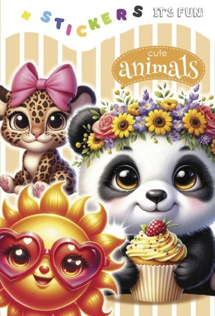 Kolorowanka 135x190 z naklejkami Urocze zwierzaki