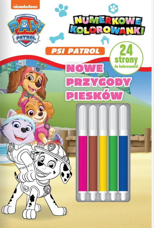 Psi Patrol. Numerkowe kolorowanki. Nowe przygody.., praca zbiorowa