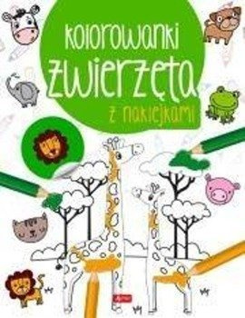 Zwierzęta. Kolorowanka z naklejkami - praca zbiorowa