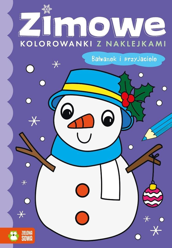 Zimowe kolorowanki. Bałwanek i przyjaciele, praca zbiorowa